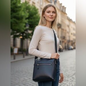 Salvatore Ferragamo Dark Blue Messenger Bag